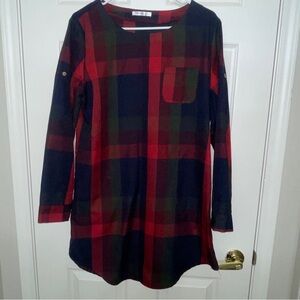 Cupshe Women’s Plaid Long sleeve Dress Size L